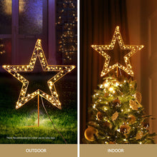 70CM 3D Christmas Star Motif Light Display – 100 Warm White LED Lights
