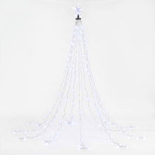 2.5M Christmas Waterfall Lights with Star Topper & 300 LED