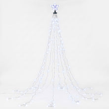 2.5M Christmas Waterfall Lights with Star Topper & 300 LED