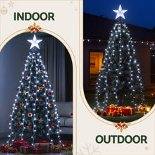 2.5M Christmas Waterfall Lights with Star Topper & 300 LED