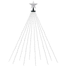 2.5M Christmas Waterfall String Lights with Star Topper