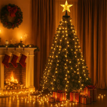 2.5M Waterfall Christmas Lights – 300 Warm White LEDs