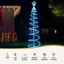6FT Rope Light Christmas Tree with Remote & 100 LED Lights