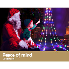3M Solar Christmas Light Tree with 200 Multi-Colour LEDs