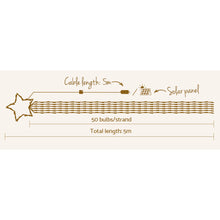 5M Solar Cascade Tree Lights with 320 Multicolour LEDs