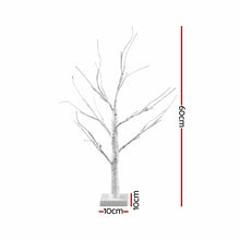 60CM Light-Up Branch Trees 2 Pack with 48 Warm White LED Lights