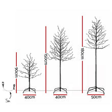 LED Birch Christmas Tree Set - Warm White (3 Pack)