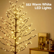 LED Birch Christmas Tree Set - Warm White (3 Pack)