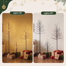 LED Birch Christmas Tree Set - Warm White (3 Pack)