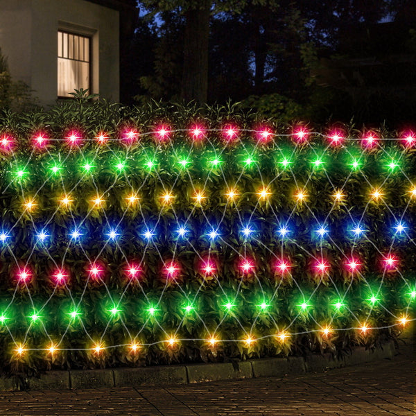 5M x 3M Net Christmas Lights – 600 Multicolour LEDs