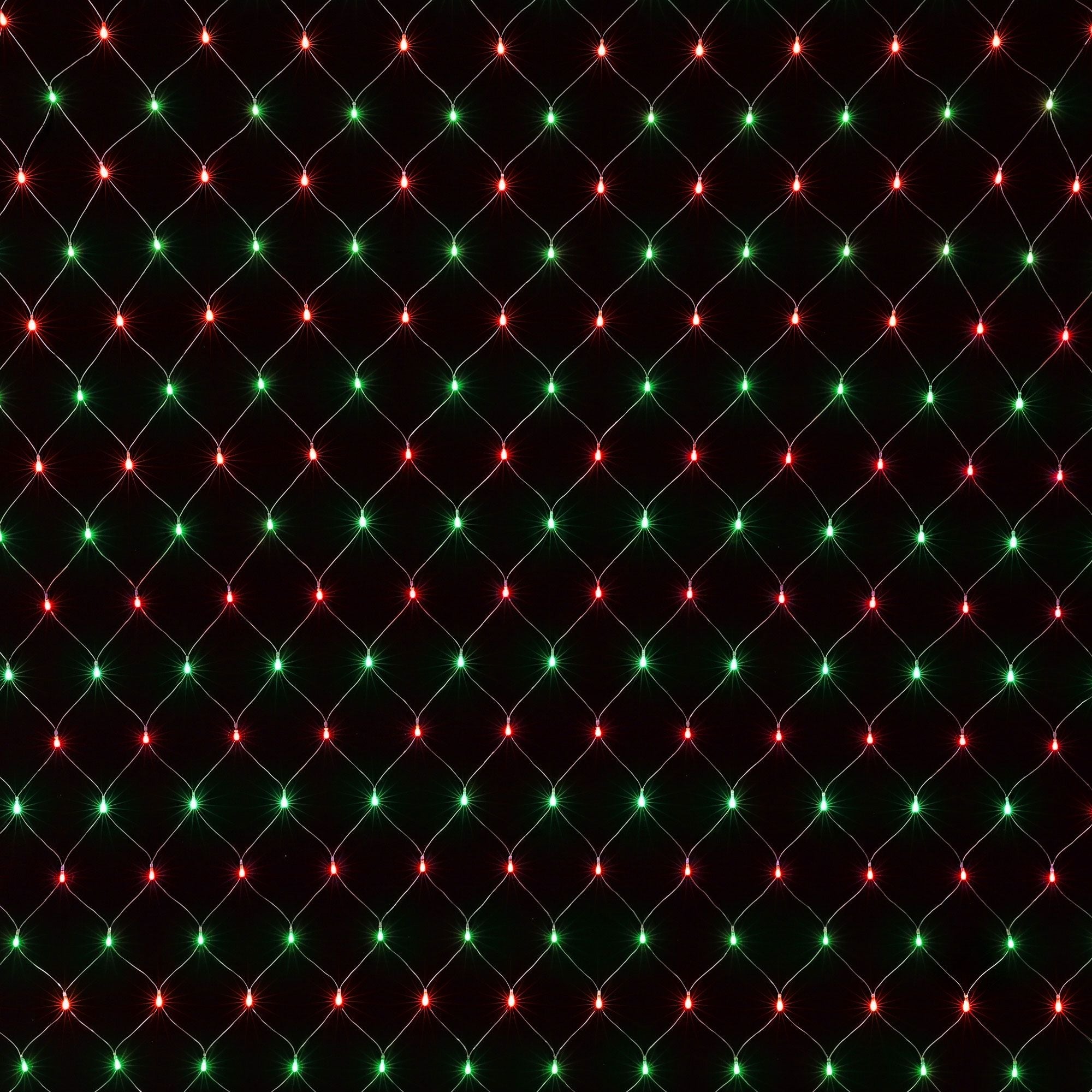 6M x 4M Christmas Net Lights with 1000 Red & Green LED Lights