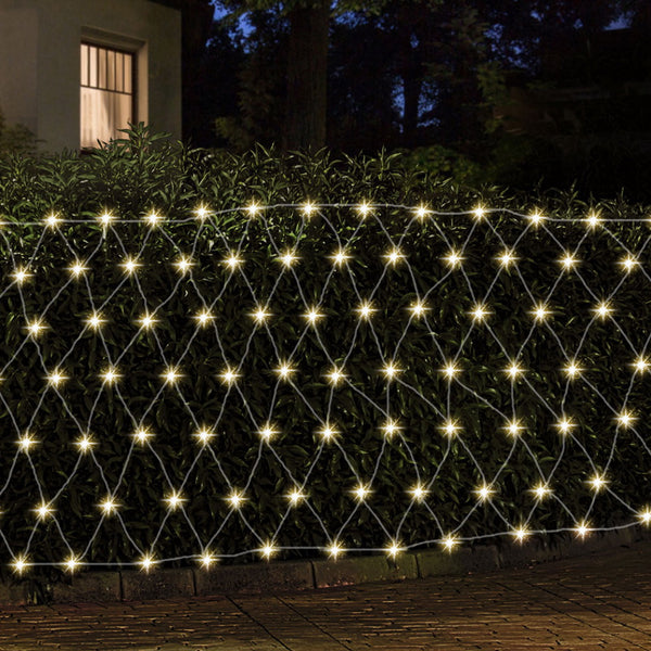 3M x 2M Net Christmas Lights – 504 Warm White LEDs