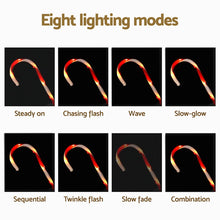 6PCS Candy Cane Pathway Lights – 42 Warm White LED Lights