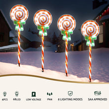 4PCS Lollipop Pathway Lights – 68 Cold White LED Lights