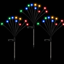 3 Pack Solar Firefly Path Lights with 30 Multicolour LEDs