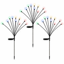 3 Pack Solar Firefly Path Lights with 30 Multicolour LEDs