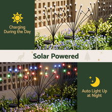 3 Pack Solar Firefly Path Lights with 30 Multicolour LEDs
