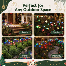 3 Pack Solar Firefly Path Lights with 30 Multicolour LEDs