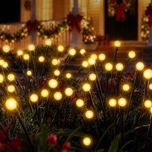 3 Pack Solar Firefly Path Lights with 30 Warm White LEDs