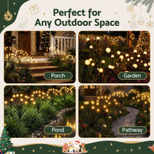 3 Pack Solar Firefly Path Lights with 30 Warm White LEDs