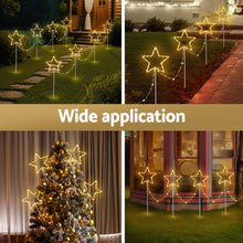 4PCS Star Pathway Lights – 144 Warm White LED Lights