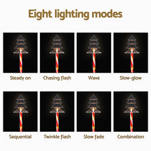5PCS Christmas Tree Pathway Lights – 25 Warm White LED Lights