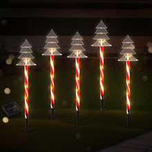 5PCS Christmas Tree Pathway Lights – 25 Warm White LED Lights