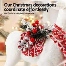 45CM Standing Deer Display – White Glitter Decoration