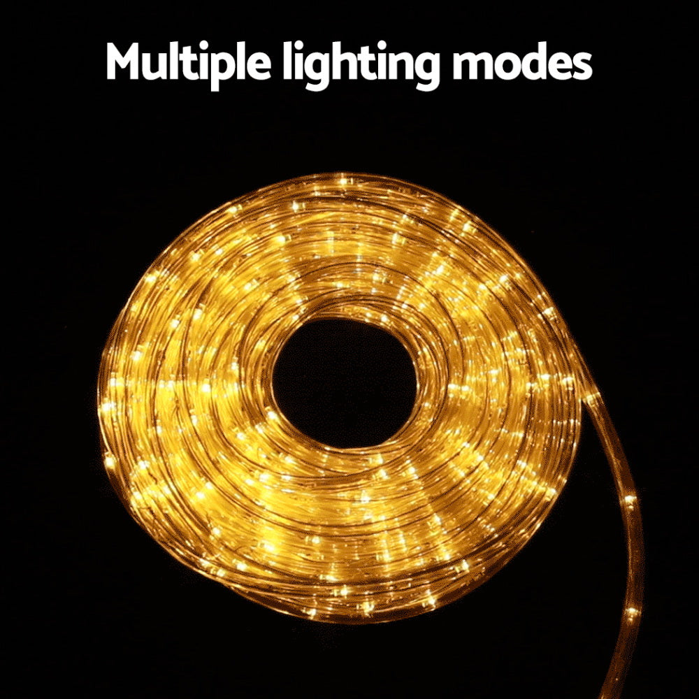 20M Rope Lights with 600 Warm White LEDs