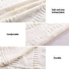 120CM Beige Knitted Christmas Tree Skirt