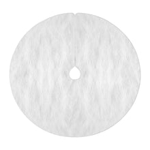 120CM White Plush Christmas Tree Skirt