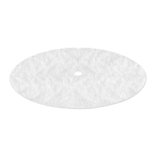 120CM White Plush Christmas Tree Skirt