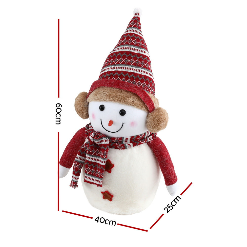 60CM Plush Snowman Christmas Decoration
