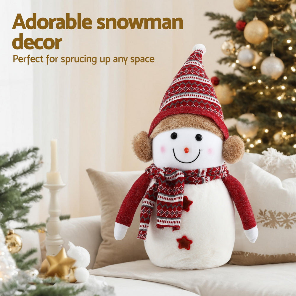 60CM Plush Snowman Christmas Decoration
