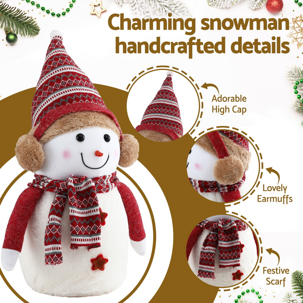 60CM Plush Snowman Christmas Decoration