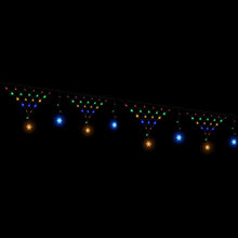 4M Solar Snowflake Christmas Net Lights with 100 Multicolour LED