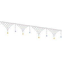 4M Solar Snowflake Christmas Net Lights with 100 Multicolour LED
