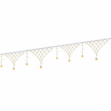 4M Solar Snowflake Christmas Net Lights with 100 Warm White LED
