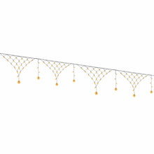4M Solar Snowflake Christmas Net Lights with 100 Warm White LED