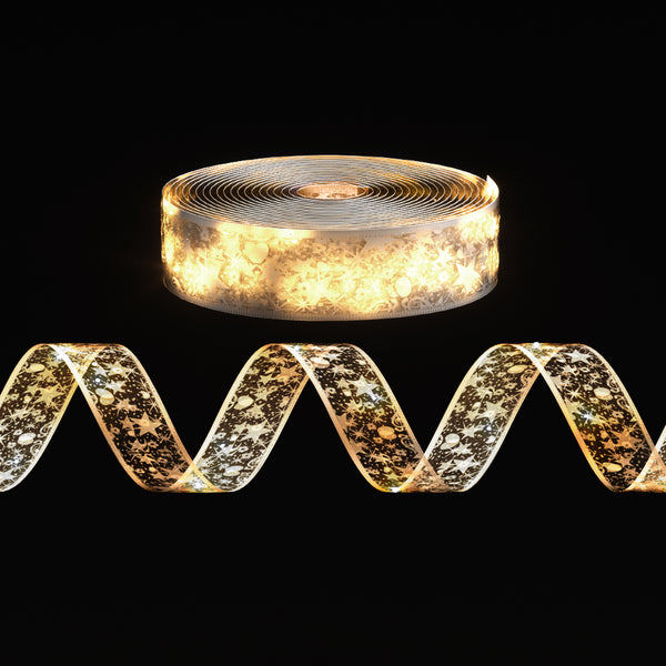 20M Ribbon Fairy Lights – Warm White LEDs 200 Lights