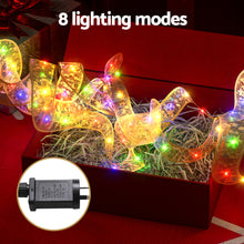 20M Gold Ribbon Fairy Lights with 200 Multi-Colour LED Lights