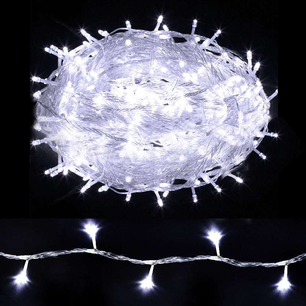 100M Christmas String Lights with 500 Cool White LEDs