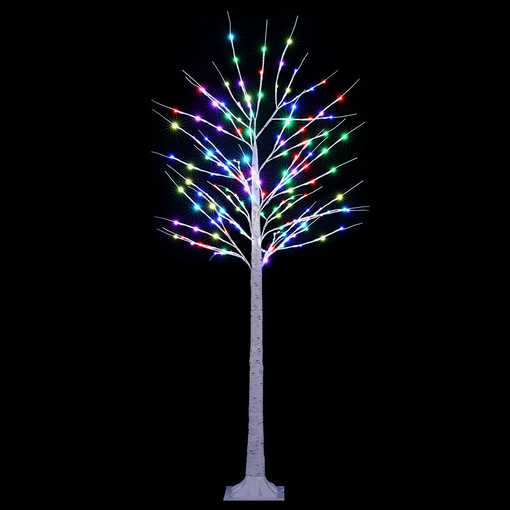 6FT RGB LED Twig Christmas Tree with Remote Control