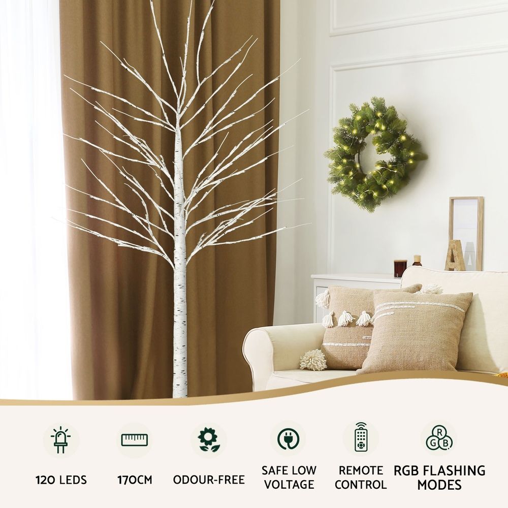 6FT RGB LED Twig Christmas Tree with Remote Control