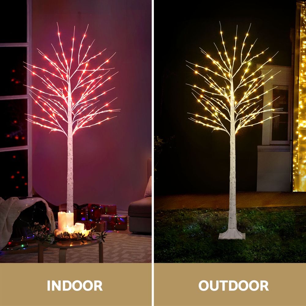 6FT RGB LED Twig Christmas Tree with Remote Control
