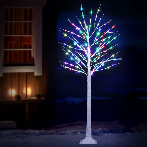 6FT RGB LED Twig Christmas Tree with Remote Control